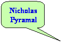Abgerundete rechteckige Legende: Nicholas Pyramal
